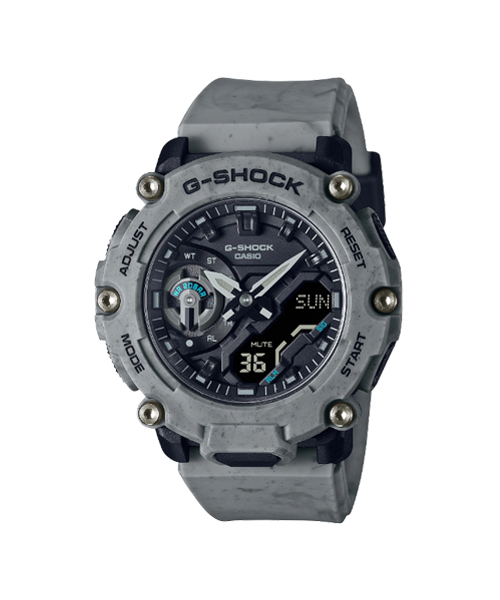 CASIO G-SHOCK นาฬิกาข้อมือ นาฬิกากันน้ำ นาฬิกาของแท้ ประกันศูนย์ CMG 1 ปี รุ่น GA-2200SL-8A นาฬิกาสีเทา
