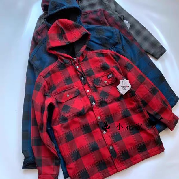 แจ็คเก็ต เสื้อกันหนาว ลายตารางแต่งฮู้ด งาน Dickies แท้100% สินค้าหลุดโรงงาน จำนวนจำกัดคะ M/L/XL สำเนา สำเนา สำเนา สำเนา Dickies