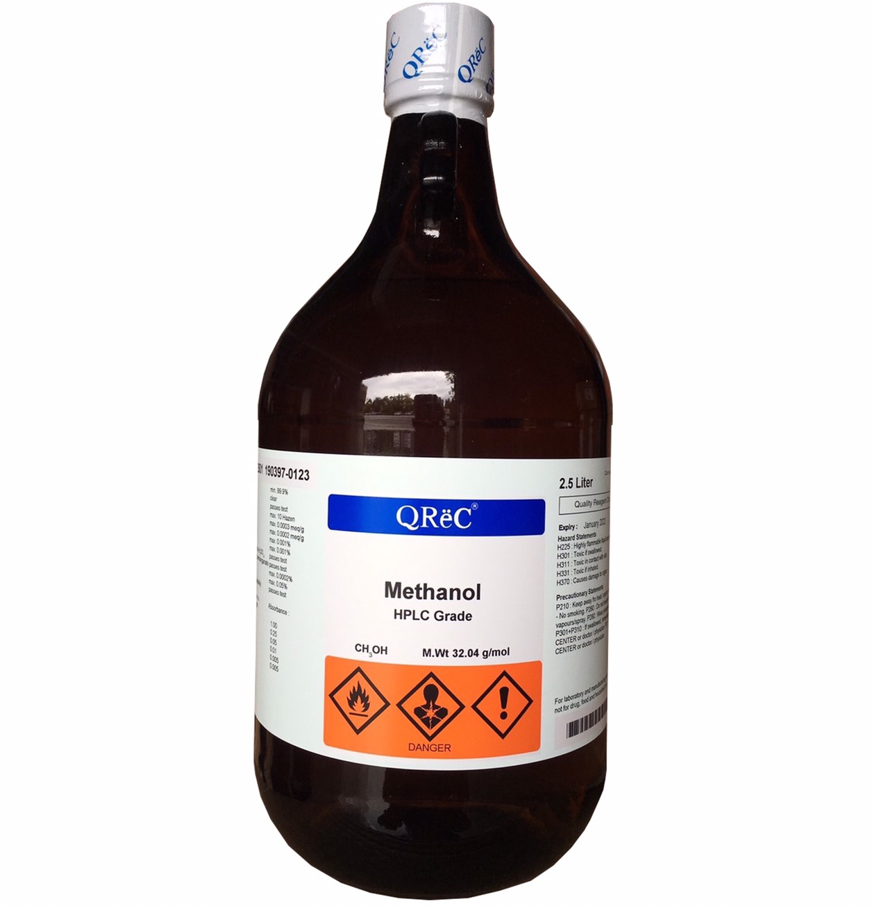 Methanol, HPLC (glass) QReC™