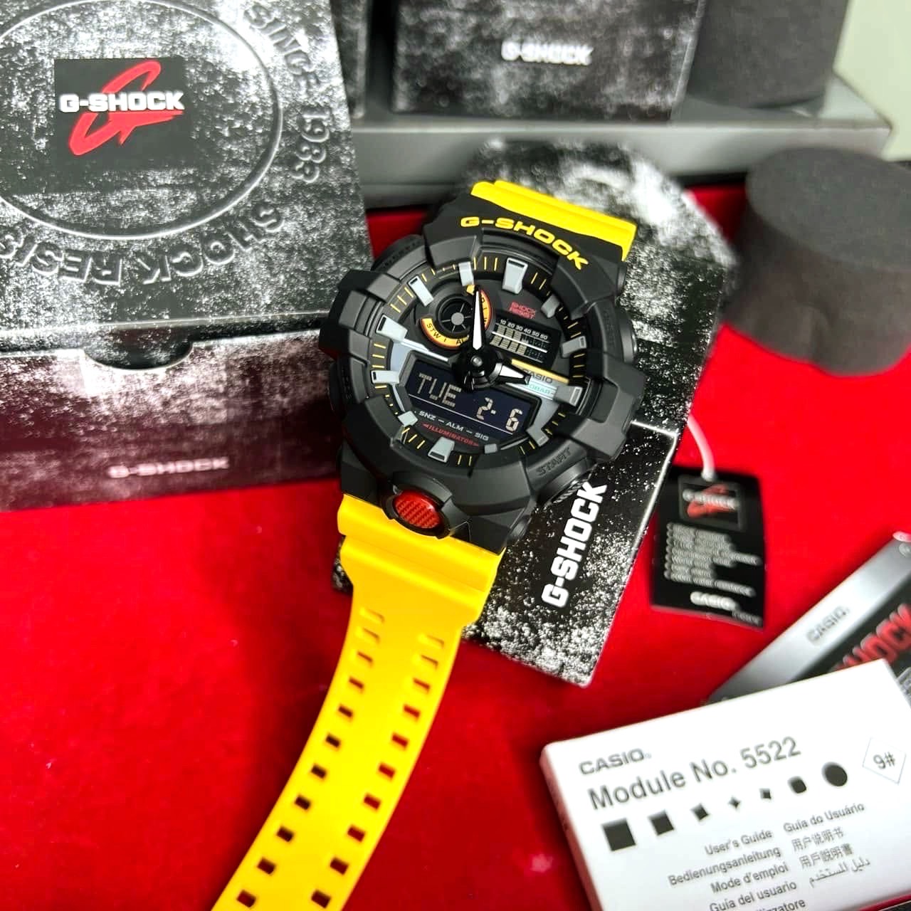 CASIO MID YEAR SALE G-SHOCK นาฬิกาข้อมือ นาฬิกากันน้ำ นาฬิกาของแท้ ประกันศูนย์ CMG 1 ปี รุ่น GA-700MT-1A9 นาฬิกาสีดำ