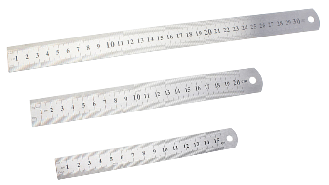 Stainless Steel Ruler ฟุตเหล็ก หรือบรรทัดเหล็ก
