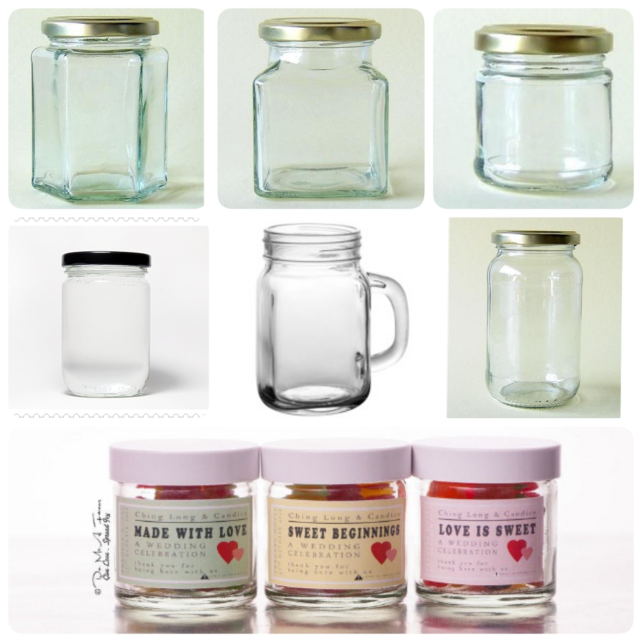 ขายขวดแก้ว ขวดแยมน่ารัก บรรจุภัณฑ์สวย เกรดคุณภาพ