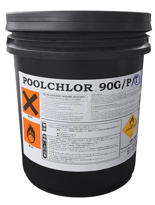 คลอรีนยี่ห้อ Poolchlor (T.C.C.A 90%) ชนิดก้อน บรรจุ 20 กก./ถัง ชิ้น 0 กก. 2023-11-07 14:41:24