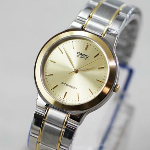 CASIO นาฬิกาคาสิโอ นาฬิกาข้อมือ นาฬิกากันน้ำ นาฬิกาของแท้ ประกันศูนย์ CMG 1 ปี รุ่น LTP-1131G-9A นาฬิกาสีทอง