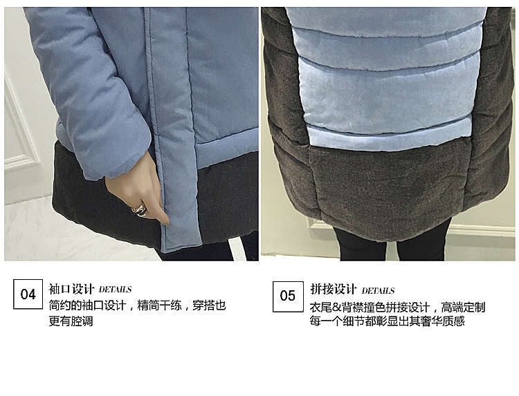 เสื้อกันหนาว เสื้อโค้ท กันหนาวบุนวม สีฟ้าพาสเทล หมวกฮูท แต่งขนเฟอร์ (เฟอร์ถอดได้คะ) สวย น่ารักมากคะ