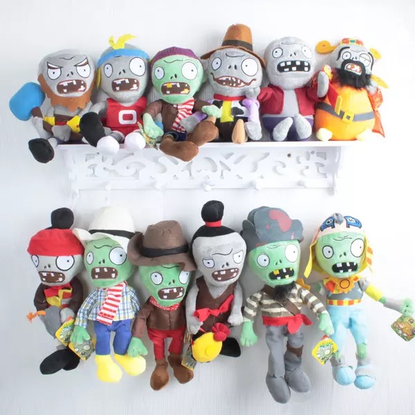ตุ๊กตาซอมบี้ ตุ๊กตา โมเดล น่ารัก จากเกมส์ Plants Vs. Zombie ความสูง 20-25cm