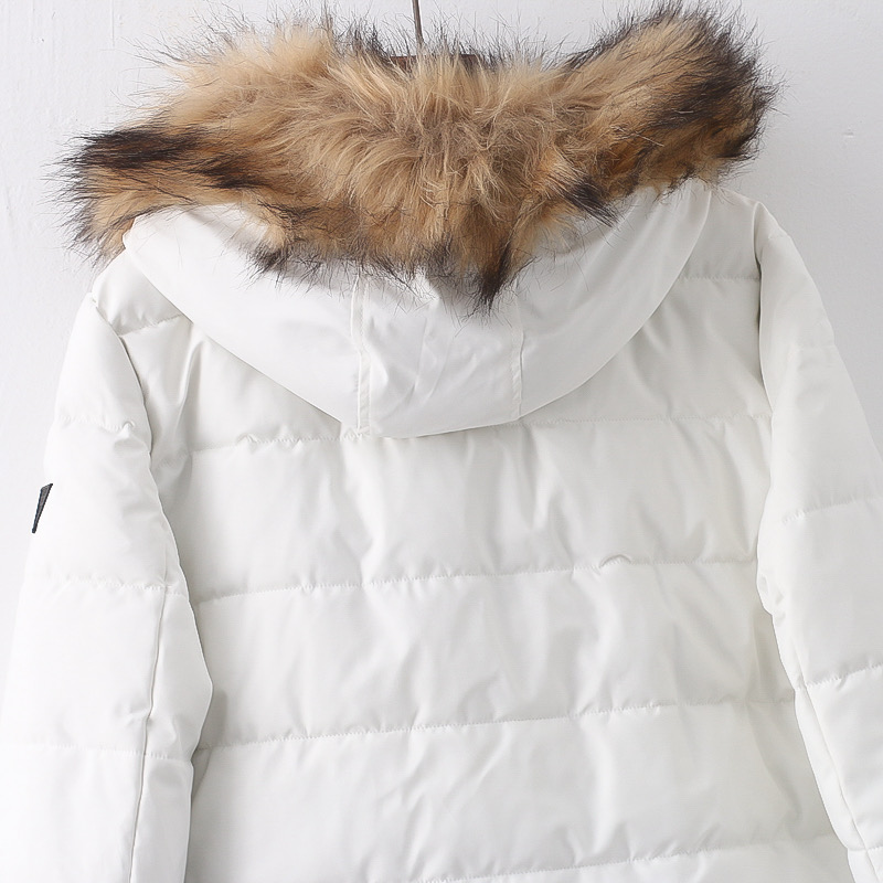 เสื้อกันหนาว เสื้อฮู้ดเฟอร์ บุนวมอุ่น สีขาว แบรนด์ Cranberry jeans (padded puffer coat สำเนา ขาว