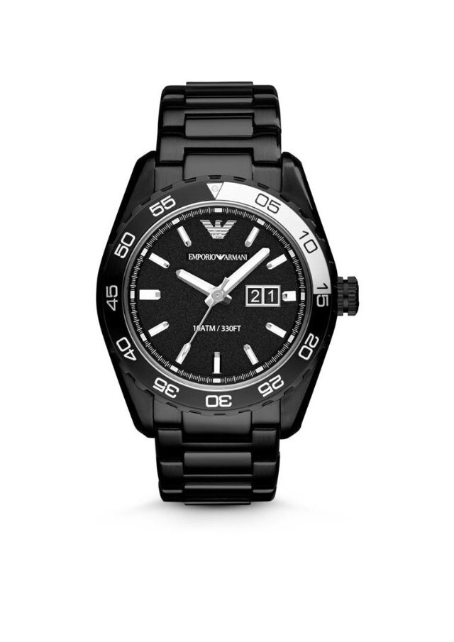 EMPORIO ARMANI MEN'S WATCH (Sportivo Black Ion Mens Watch) นาฬิกาผู้ชายAR6049