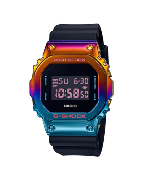 CASIO G-SHOCK นาฬิกาข้อมือ นาฬิกากันน้ำ นาฬิกาของแท้ ประกันศูนย์ CMG 1 ปี รุ่น GM-5600SN-1D Night Light Series นาฬิกาสีดำ