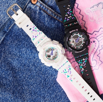 CASIO BABY-G นาฬิกาข้อมือ นาฬิกากันน้ำ นาฬิกาของแท้ ประกันศูนย์ CMG 1 ปี รุ่น BA-110TH-1A นาฬิกาสีดำ