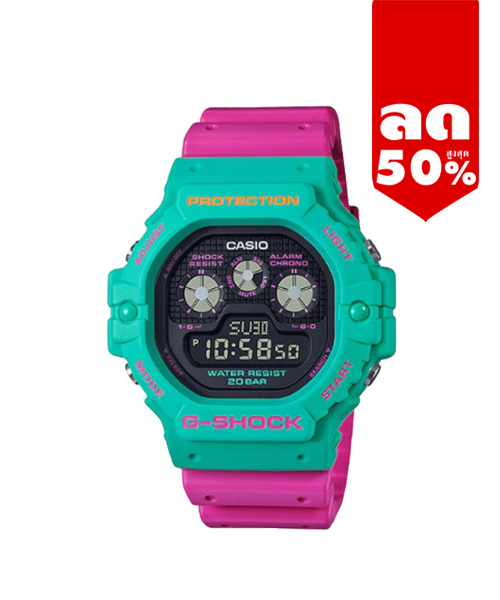 CASIO MID YEAR SALE G-SHOCK พร้อมส่ง นาฬิกาข้อมือ นาฬิกากันน้ำ นาฬิกาของแท้ ประกันศูนย์ CMG 1 ปี รุ่น DW-5900DN-3D นาฬิกาสีเขียว