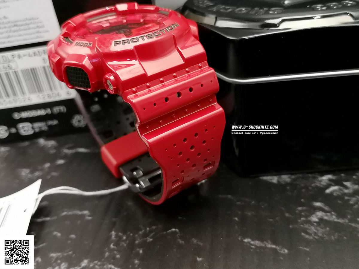 CASIO G-SHOCK นาฬิกาข้อมือ นาฬิกากันน้ำ นาฬิกาของแท้ ประกันศูนย์ CMG 1 ปี รุ่น GA-110LPA-4 นาฬิกาสีแดง
