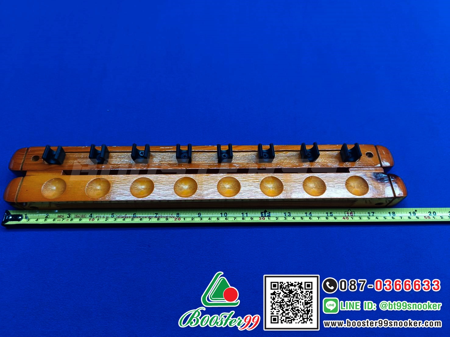 [TN04-TN05] ที่วางไม้คิว ติดผนัง แบบไม้ ( มีแบบ6ด้าม / แบบ8ด้าม )