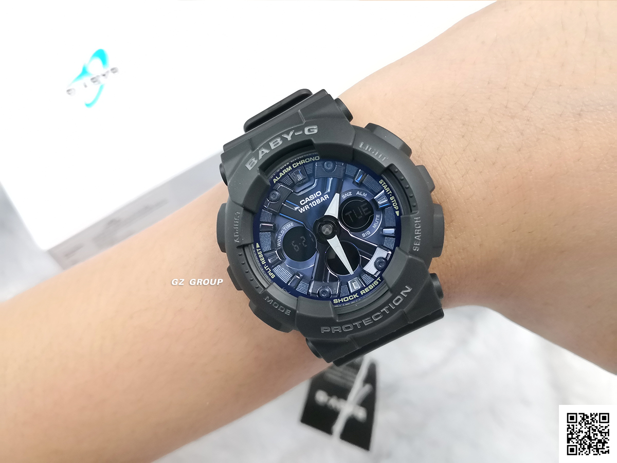 CASIO BABY-G นาฬิกาข้อมือ นาฬิกากันน้ำ นาฬิกาของแท้ ประกันศูนย์ CMG 1 ปี รุ่น BA-130-1A2 นาฬิกาสีดำ