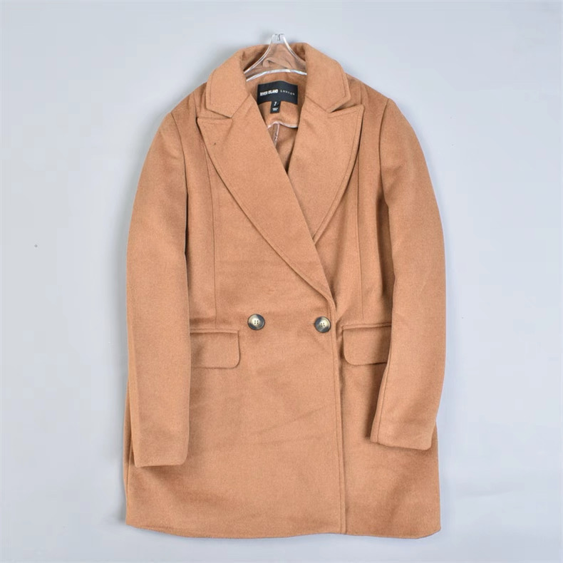 Love tree เสื้อโค้ทกันหนาว เสื้อกันหนาว overcoat โค้ทวูล สีcamel belt coat สีครีมเบจ แบรนด์ RIVER ISLAND Camel