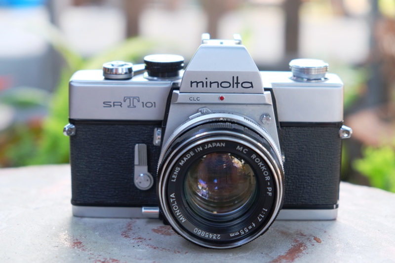 MINOLTA SRT101 MINOLTA MC ROKKOR-PF 55MM.F1.7