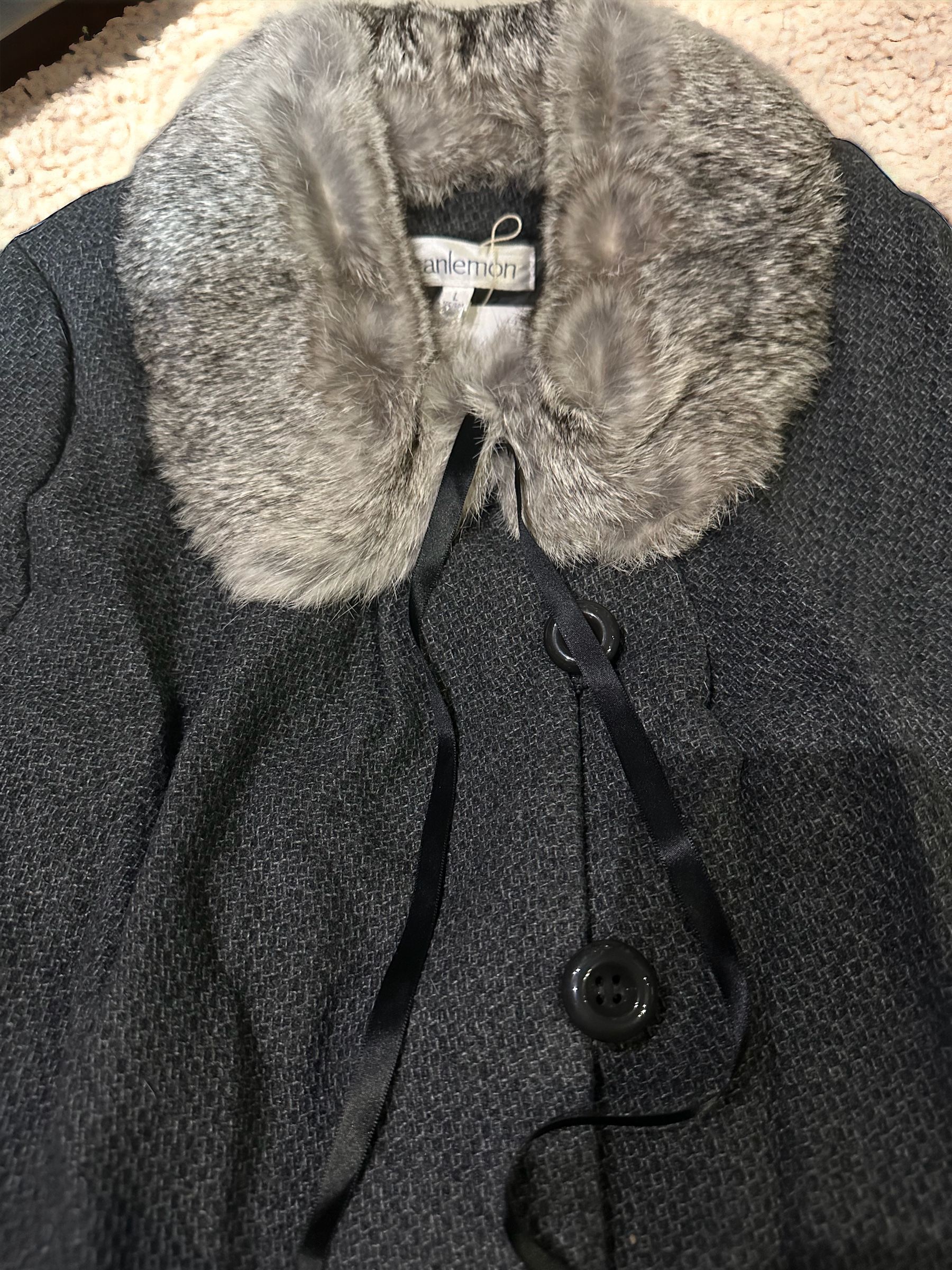 เสื้อโค้ท peacoat เสื้อโค้ทเฟอร์ แบรนด์ canlemon