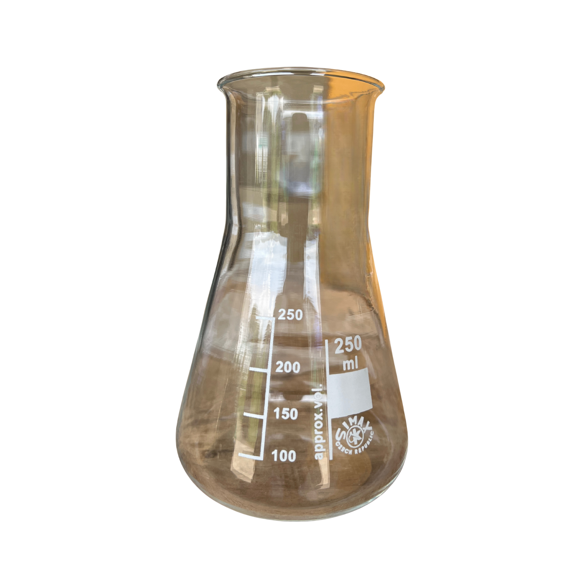 Erlenmeyer Flask Wide Neck ขวดชมพู่ปากกกว้าง ยี่ห้อ Simax