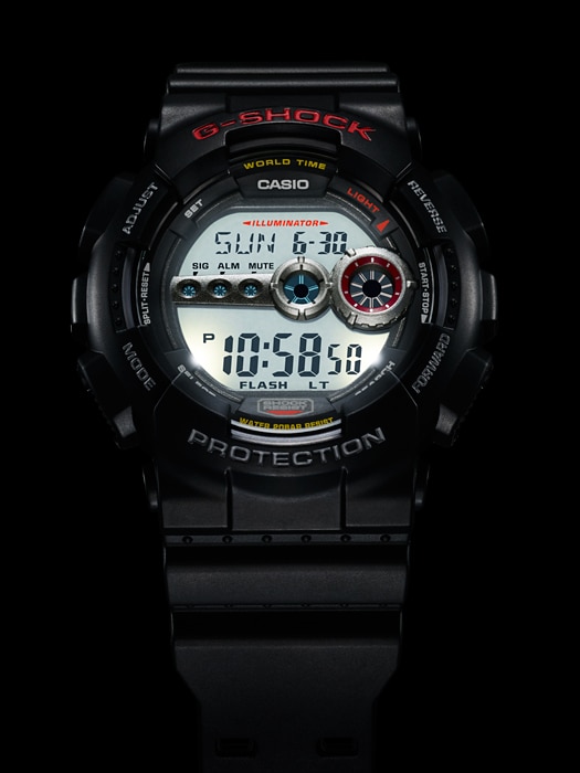 CASIO G-SHOCK นาฬิกาข้อมือ นาฬิกากันน้ำ นาฬิกาของแท้ ประกันศูนย์ CMG 1 ปี รุ่น GD-100-1A นาฬิกาสีดำ