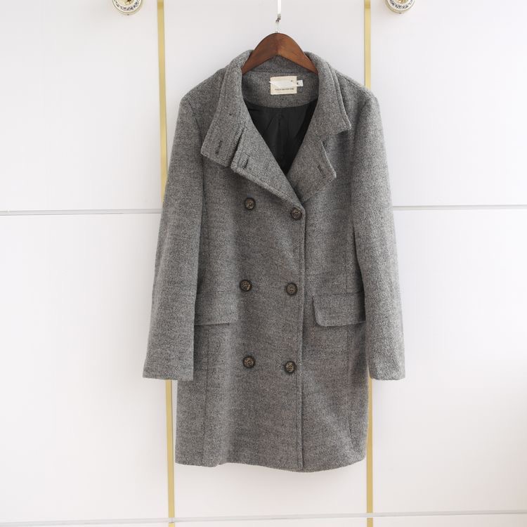 i.5S เสื้อโค้ท peacoat เสื้อโค้ทเฟอร์ โค้ทสักหลาดสีชมพูสด แบรนด์ i.5S สำเนา สำเนา สำเนา