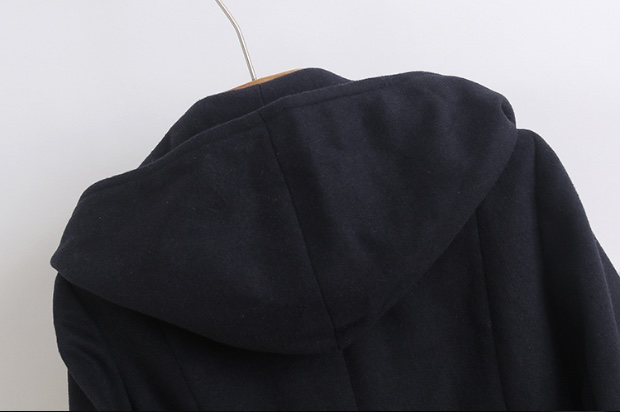 เสื้อโค้ท เสื้อกันหนาว โค้ทวูล แต่งฮู้ด แบรนด์ Stradivarius สำเนา สำเนา เทา/ดำ
