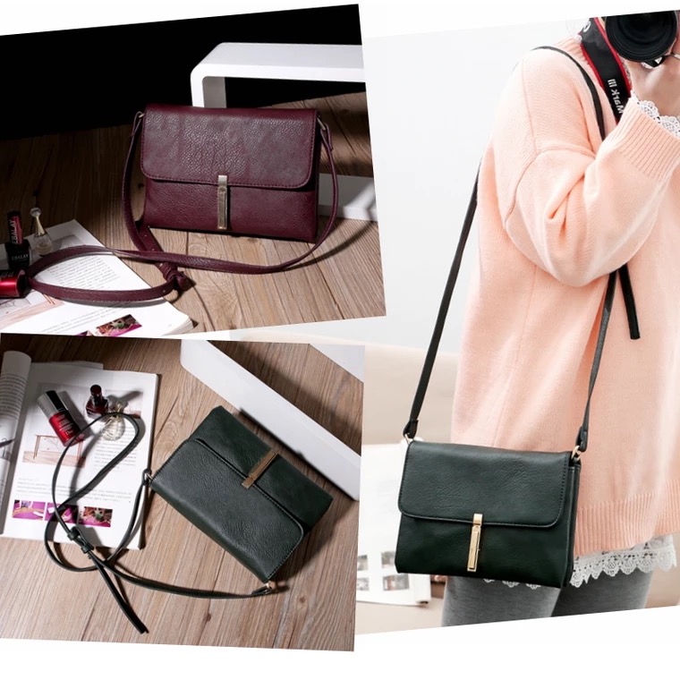 กระเป๋าหนัง กระเป๋าสะพายข้าง สีดำ กระเป๋าคลัชมือ กระเป๋าแบรนด์เนม Forever 21 แท้ ขนาด :ยาว23xสูง17xหนา5cm