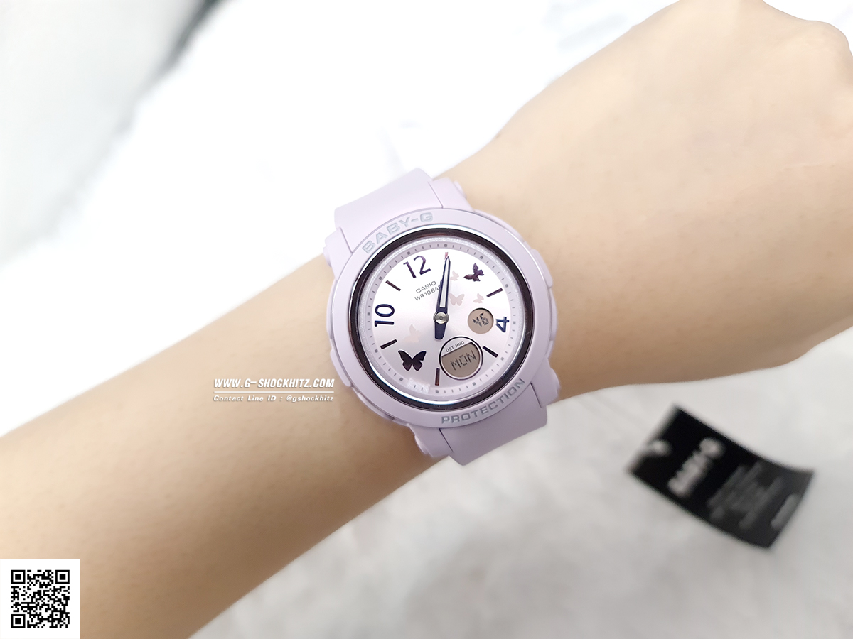 CASIO BABY-G นาฬิกาข้อมือ นาฬิกากันน้ำ นาฬิกาของแท้ ประกันศูนย์ CMG 1 ปี รุ่น BGA-290BD-6A นาฬิกาสีม่วง