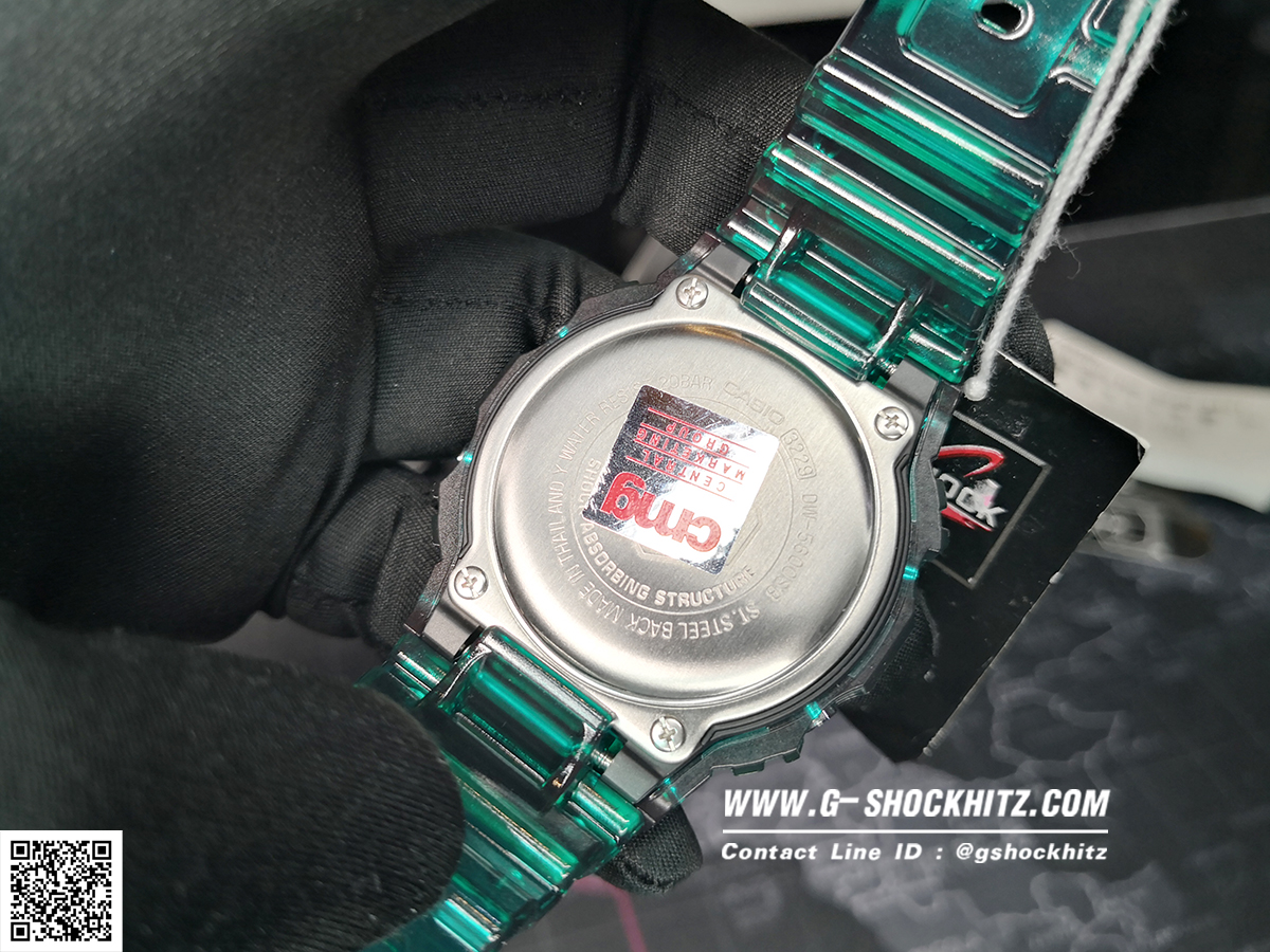 CASIO G-SHOCK นาฬิกาข้อมือ นาฬิกากันน้ำ นาฬิกาของแท้ ประกันศูนย์ CMG 1 ปี รุ่น DW-5600SB-3D นาฬิกาสีเขียว