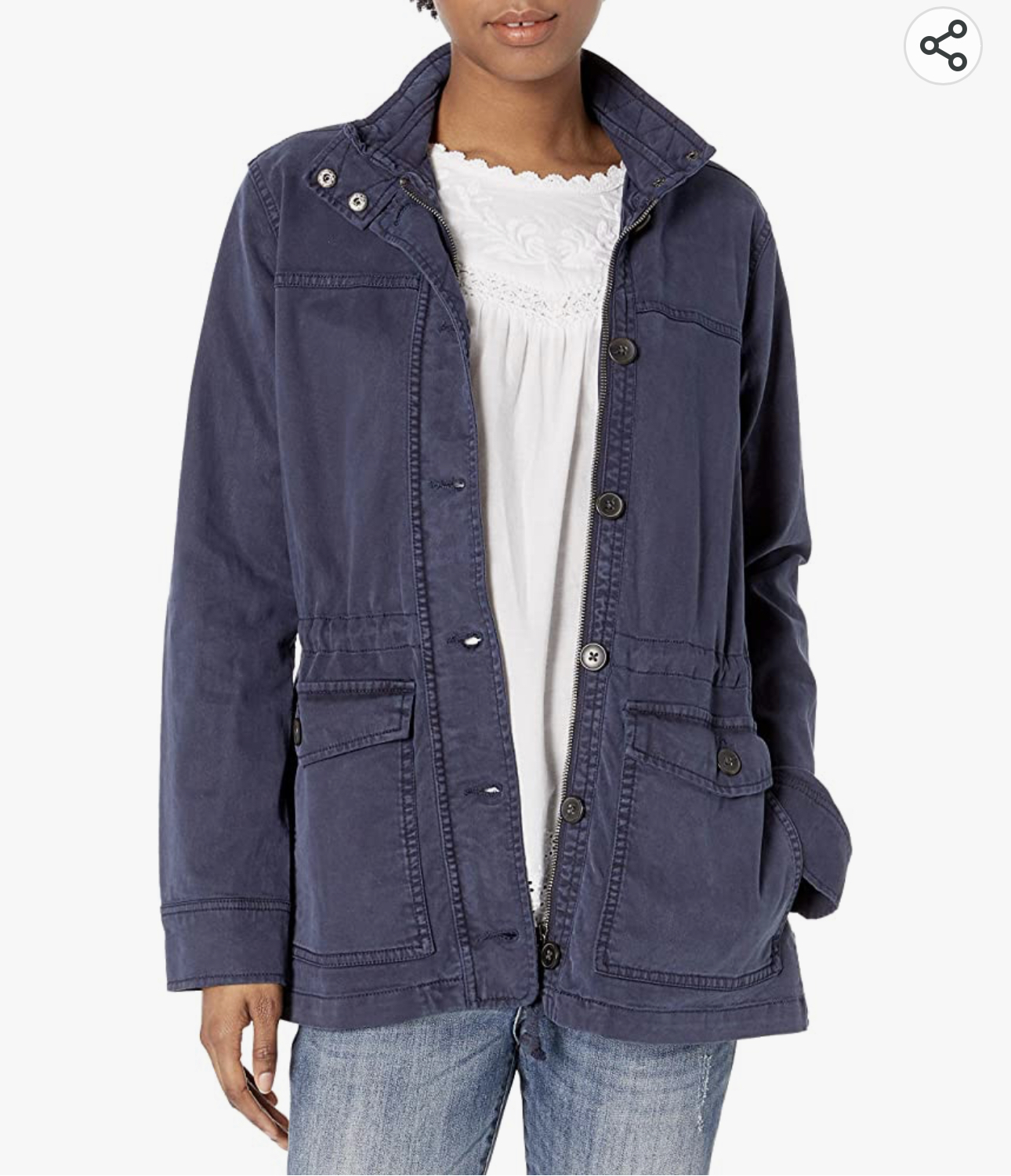 LUCKY BRAND เสื้อนอกเขียวทหาร เสื้อแจ็คเก็ต แนวทหาร แพทเทิน Lucky brandสวย เท่ห์ มาก แบรนด์ In extenso สำเนา เขียว