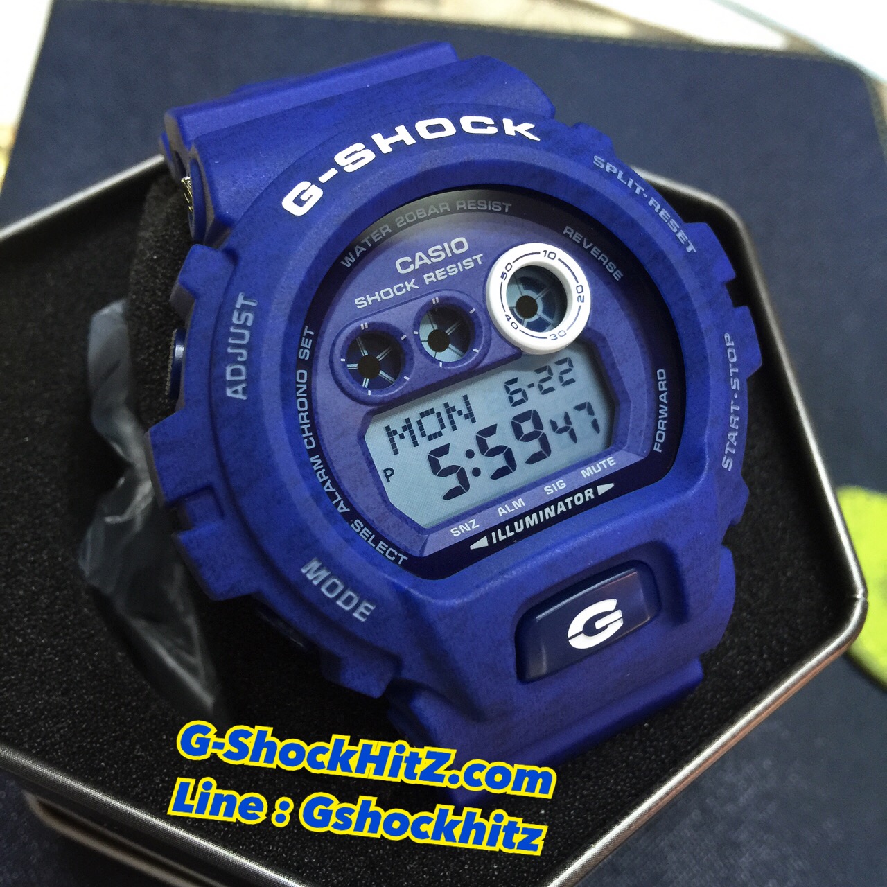 CASIO G-SHOCK นาฬิกาข้อมือ นาฬิกากันน้ำ นาฬิกาของแท้ ประกันศูนย์ CMG 1 ปี รุ่น GD-X6900HT-2 นาฬิกาสีน้ำเงิน