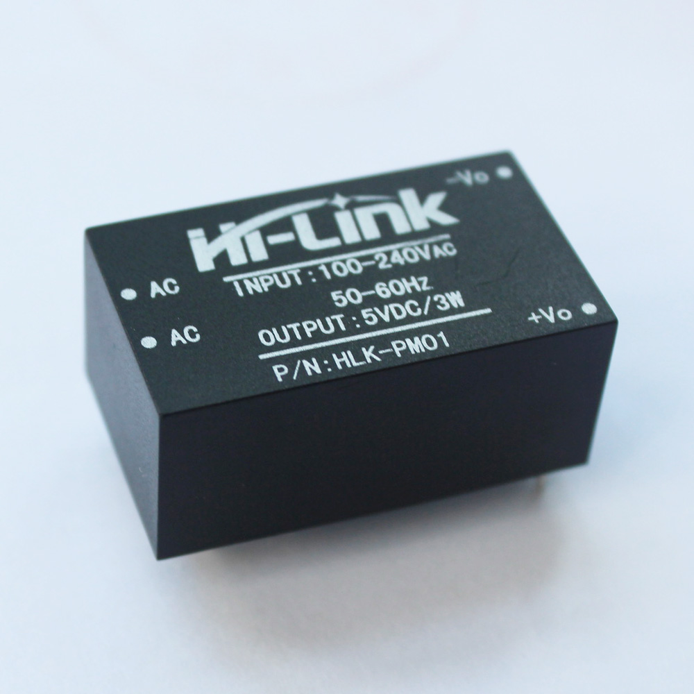 100-240AC to 5V/3W DC ( HLK-PM01 ) แปลงไฟ 220v เป็น 5v กระแส 600mA