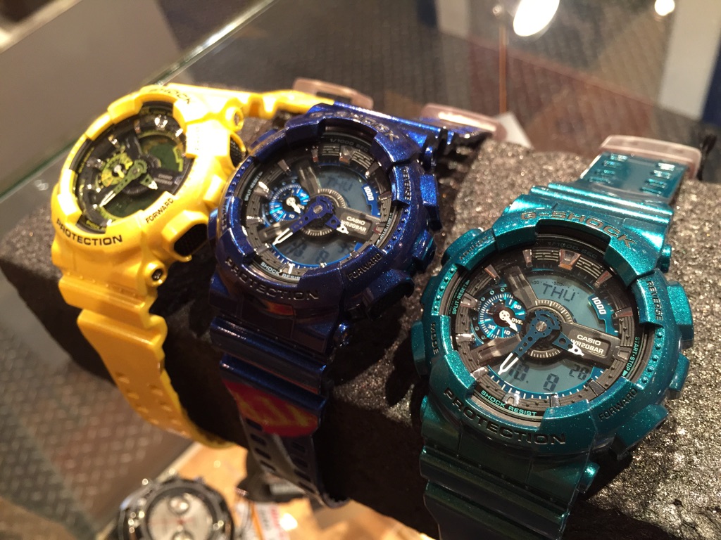 CASIO G-SHOCK นาฬิกาข้อมือ นาฬิกากันน้ำ นาฬิกาของแท้ ประกันศูนย์ CMG 1 ปี รุ่น GA-110NM-9A นาฬิกาสีเหลือง
