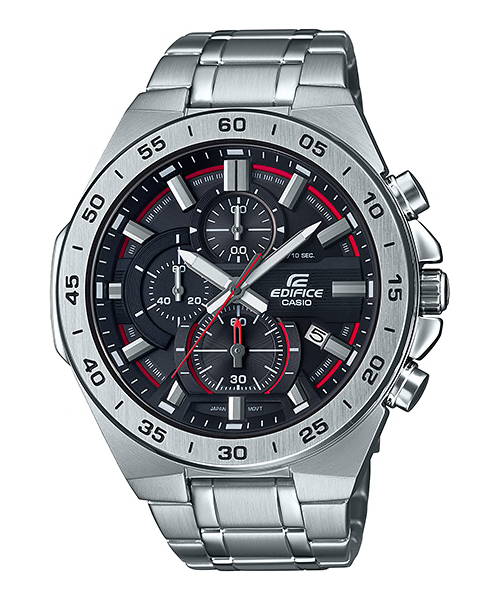 CASIO EDIFICE นาฬิกาข้อมือ นาฬิกากันน้ำ นาฬิกาของแท้ ประกันศูนย์ CMG 1 ปี รุ่น EFR-564D-1A นาฬิกาสีเงิน