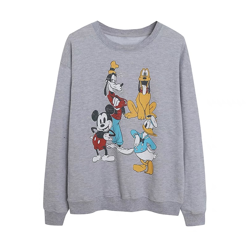 Disney Tom&Jerry เสื้อวอร์มสีเทา แขนยาว สกรีน Mickey and the friend งาน DISNEY สำเนา สำเนา สำเนา สำเนา สำเนา สำเนา เทา