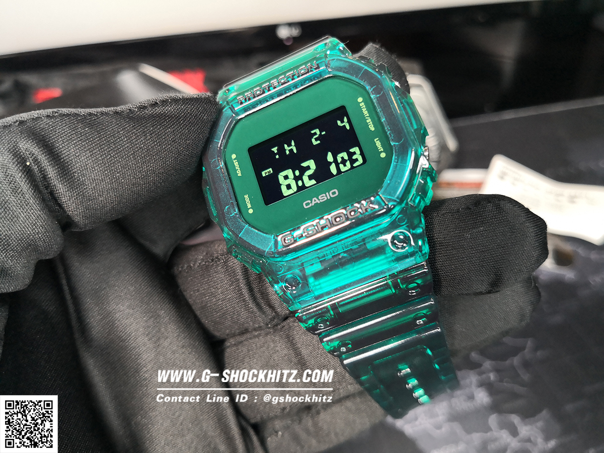 CASIO G-SHOCK นาฬิกาข้อมือ นาฬิกากันน้ำ นาฬิกาของแท้ ประกันศูนย์ CMG 1 ปี รุ่น DW-5600SB-3D นาฬิกาสีเขียว