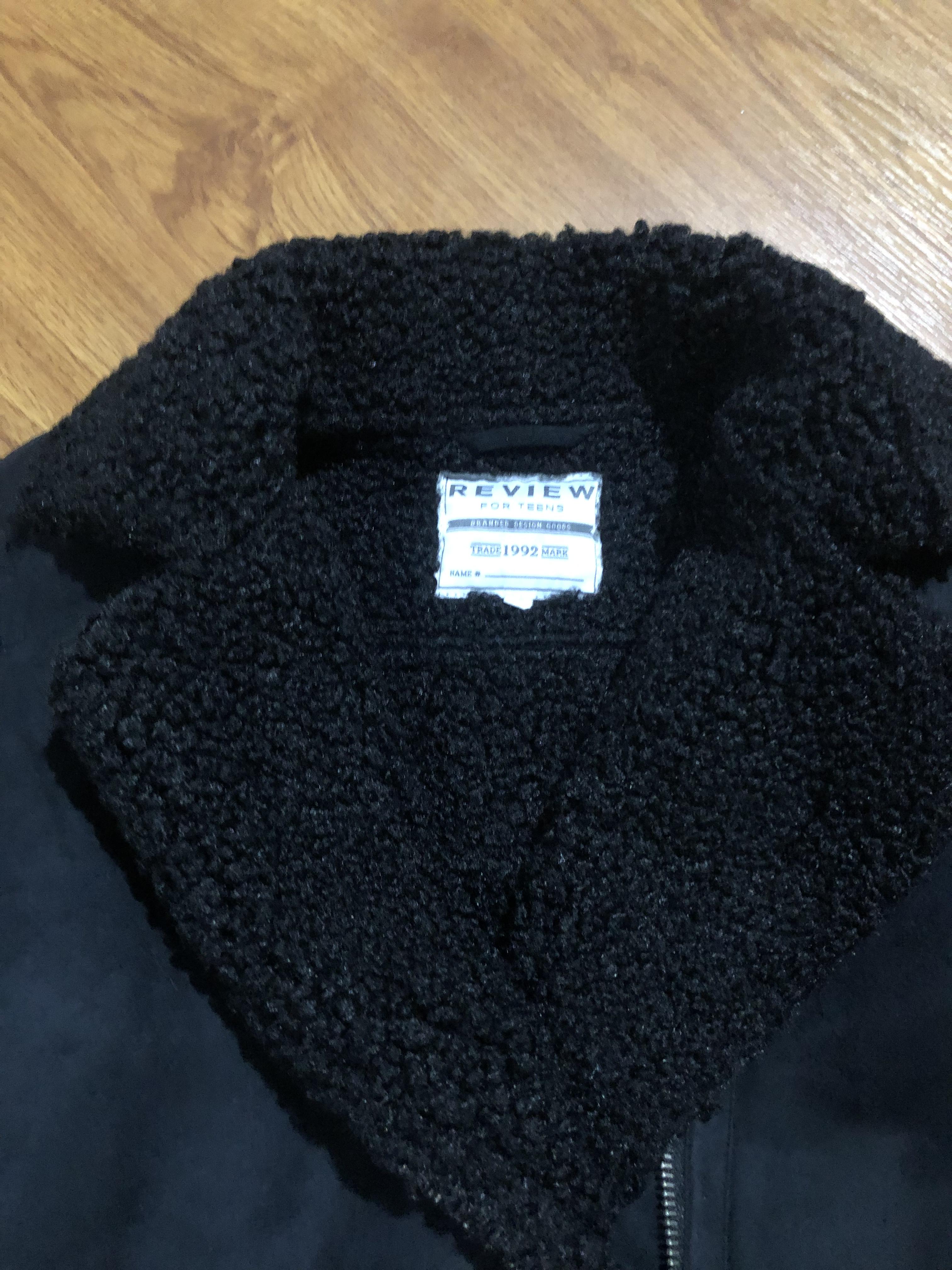 เสื้อโค้ท กันหนาว Pea coat หนังกลับ สีดำ REVIEW ดำ