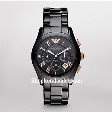 EMPORIO ARMANI MEN'S WATCH นาฬิกาผู้ชาย AR1410 CERAMIC WATCH