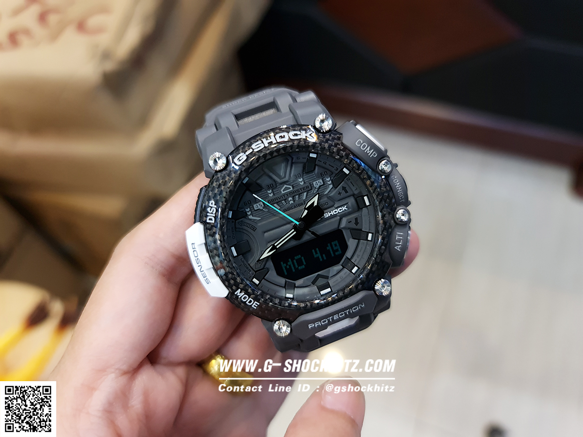 CASIO G-SHOCK นาฬิกาข้อมือ นาฬิกากันน้ำ นาฬิกาของแท้ ประกันศูนย์ CMG 1 ปี รุ่น GR-B200RAF-8A นาฬิกาสีเทา