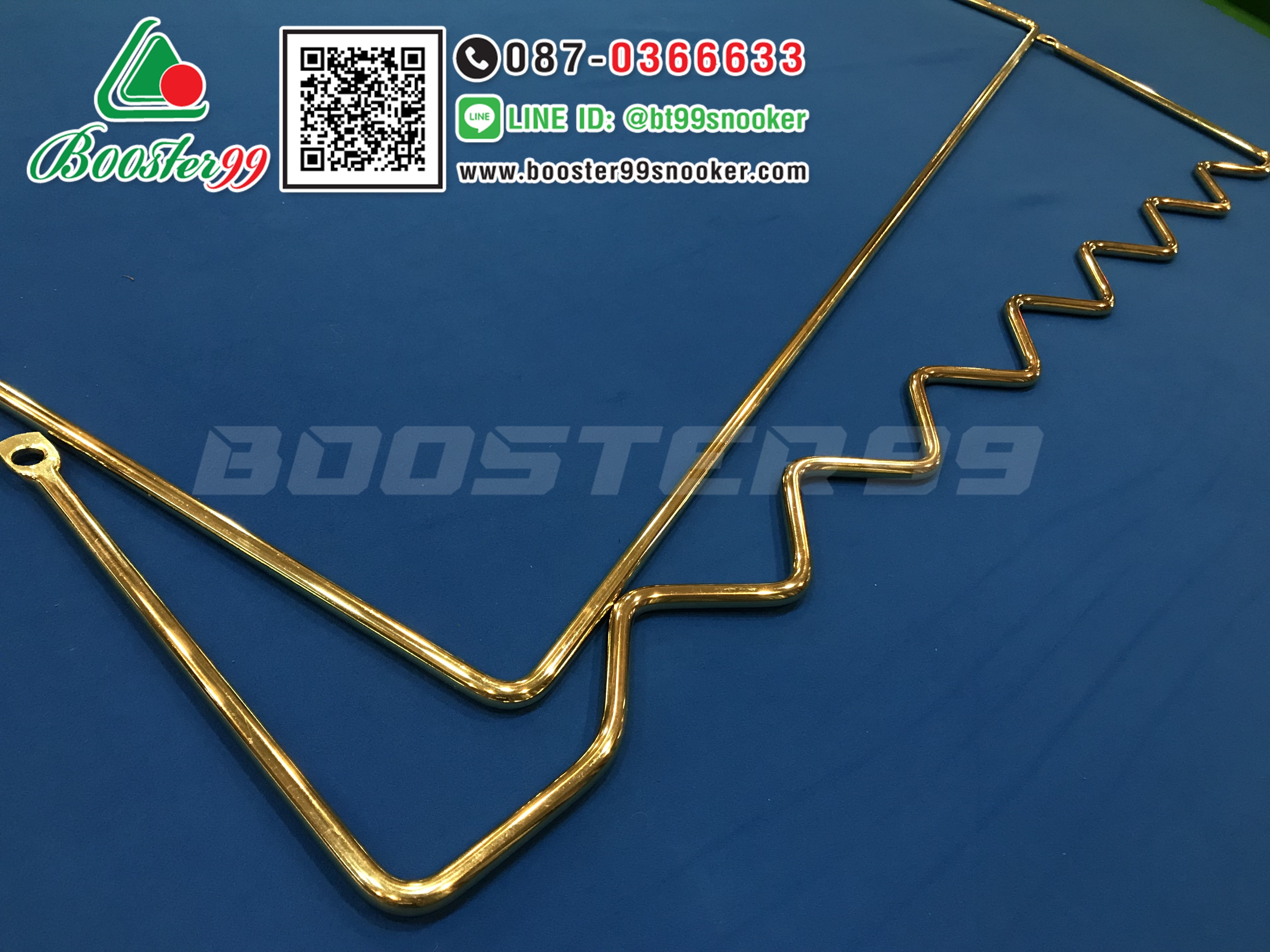 [KM05-KM06] ขอวางไม้เร็ท แบบหยักใต้โต๊ะสนุก (เหล็กชุบทอง-เหล็กชุบเงิน)