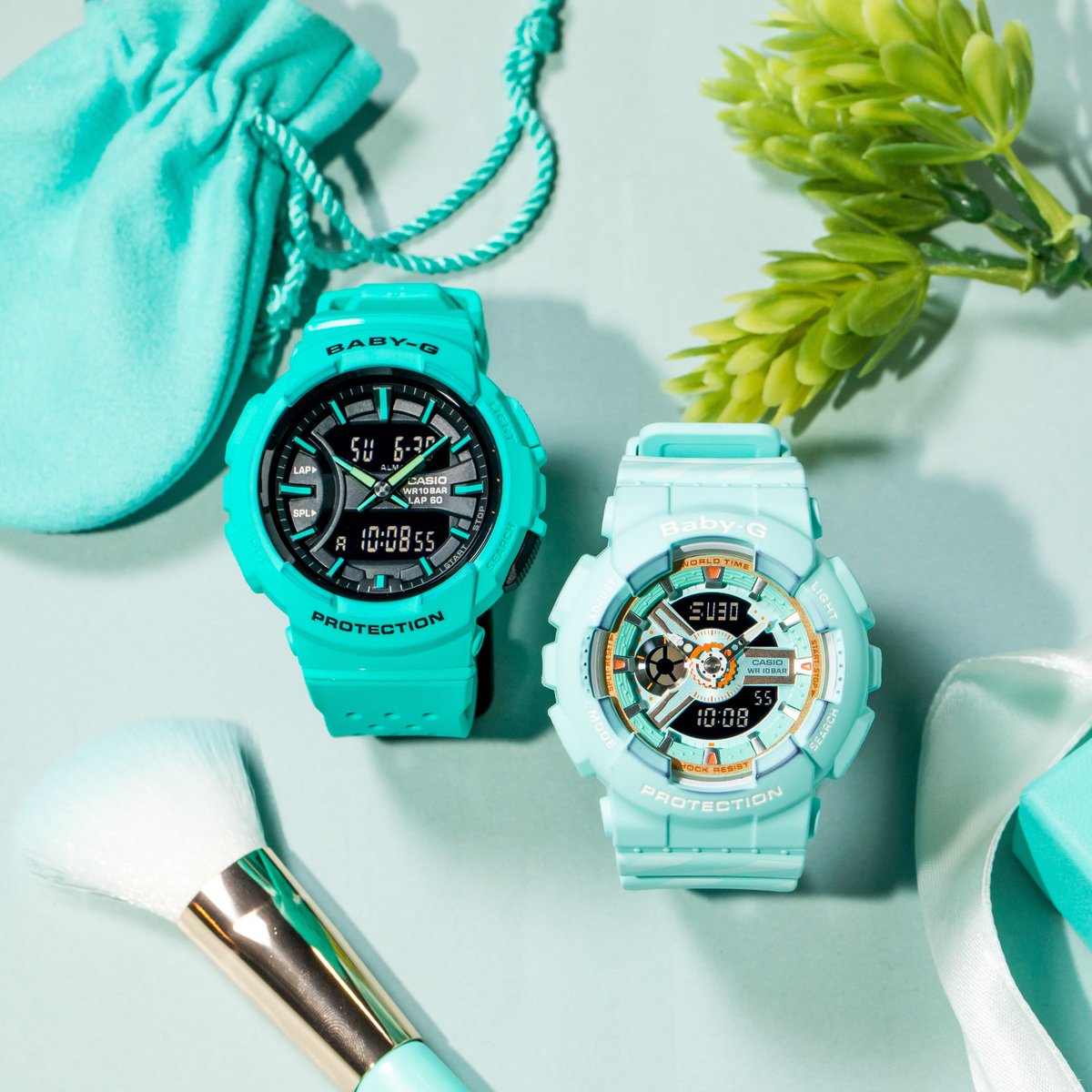 CASIO BABY-G นาฬิกาข้อมือ นาฬิกากันน้ำ นาฬิกาของแท้ ประกันศูนย์ CMG 1 ปี รุ่น BA-110CH-3A นาฬิกาสีเขียว