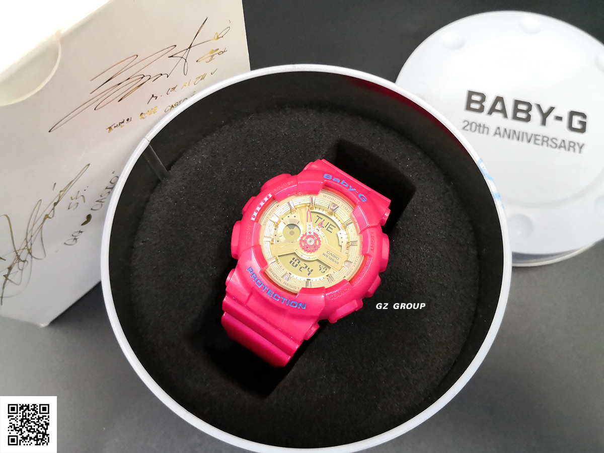 CASIO MID YEAR SALE BABY-G พร้อมส่ง นาฬิกาข้อมือ นาฬิกากันน้ำ นาฬิกาของแท้ ประกันศูนย์ CMG 1 ปี รุ่น BA-111GGB-4A นาฬิกาสีชมพู