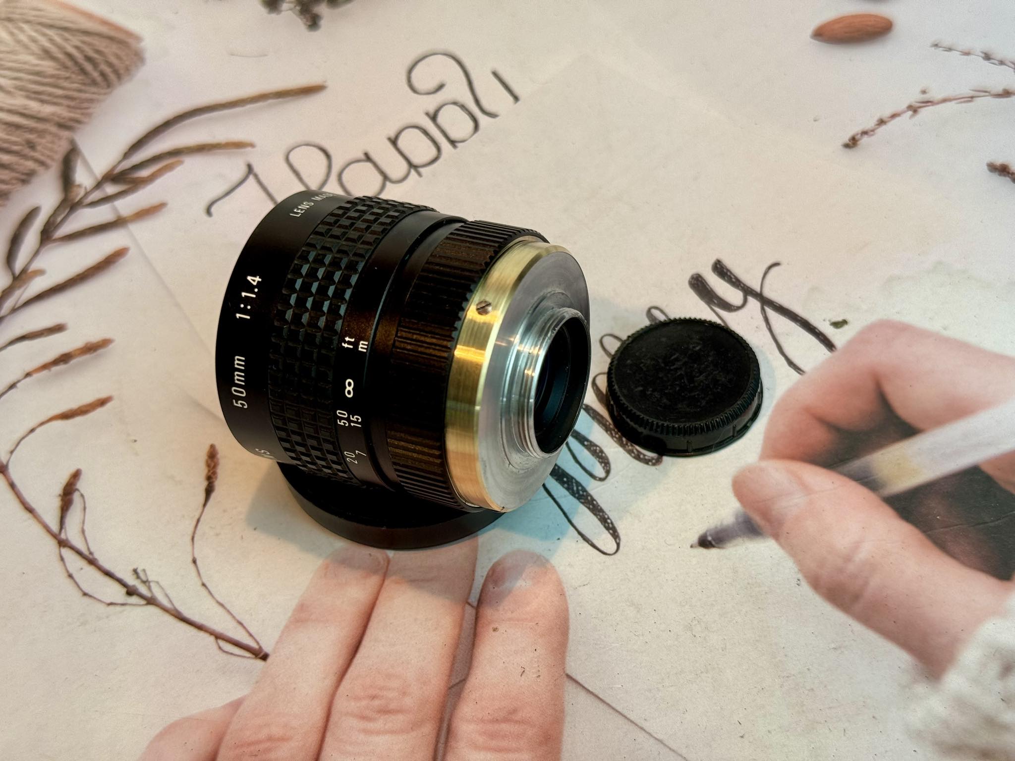 COSMICAR TELEVISION LENS 50MM.F1.4 C MOUNT