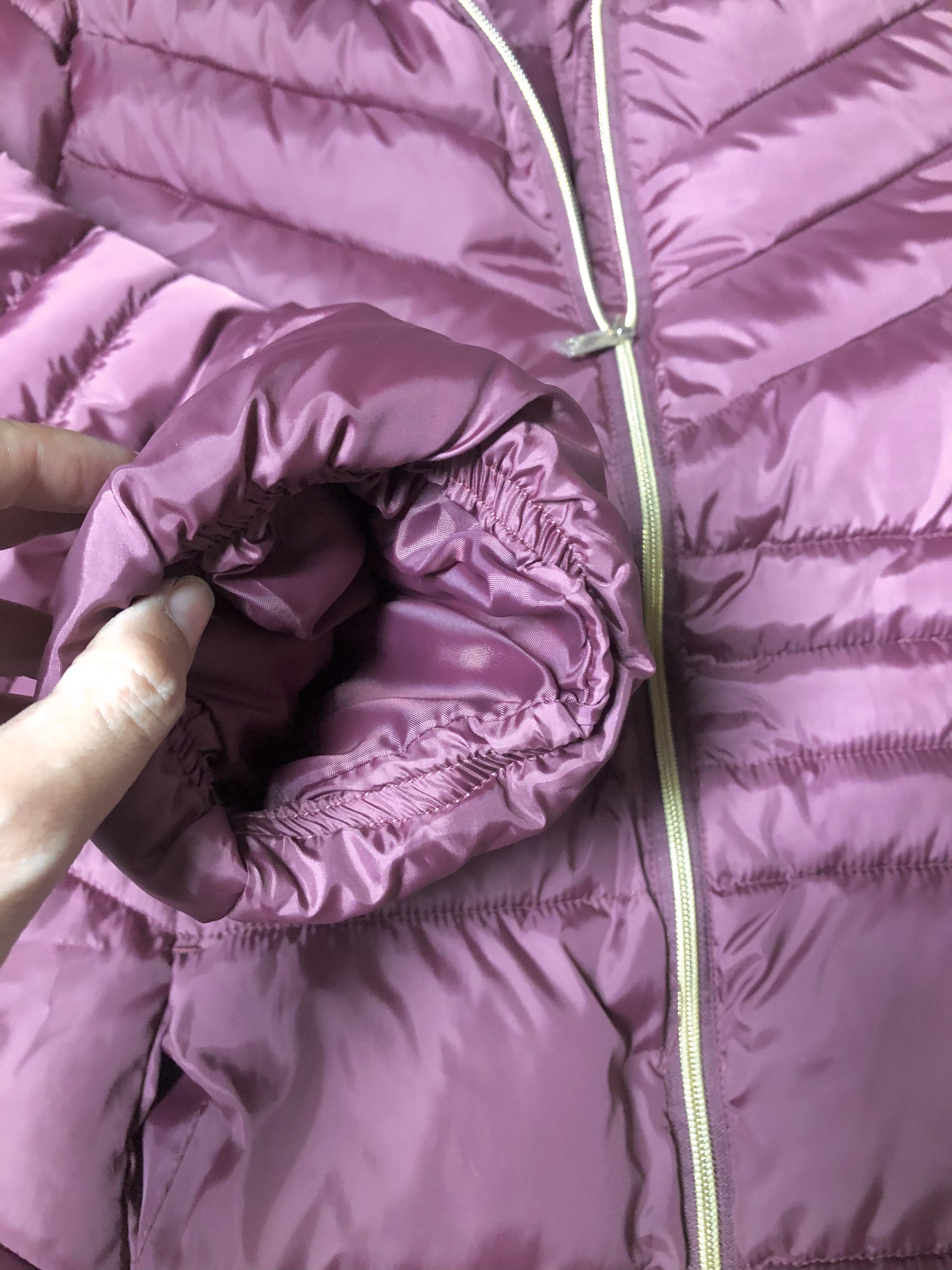 เสื้อกันหนาว เสื้อฮู้ดเฟอร์ บุนวมอุ่น สีแดง แบรนด์ INEXTENSO (padded puffer coat สำเนา