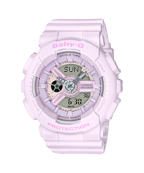 CASIO BABY-G นาฬิกาข้อมือ นาฬิกากันน้ำ นาฬิกาของแท้ ประกันศูนย์ CMG 1 ปี รุ่น BA-110-4A2 นาฬิกาสีชมพู
