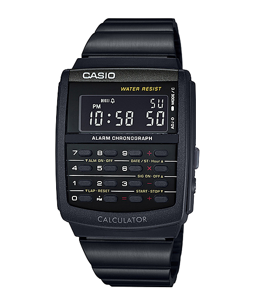 CASIO นาฬิกาคาสิโอ นาฬิกาข้อมือ นาฬิกากันน้ำ นาฬิกาของแท้ ประกันศูนย์ CMG 1 ปี รุ่น CA-506B-1A นาฬิกาสีดำ
