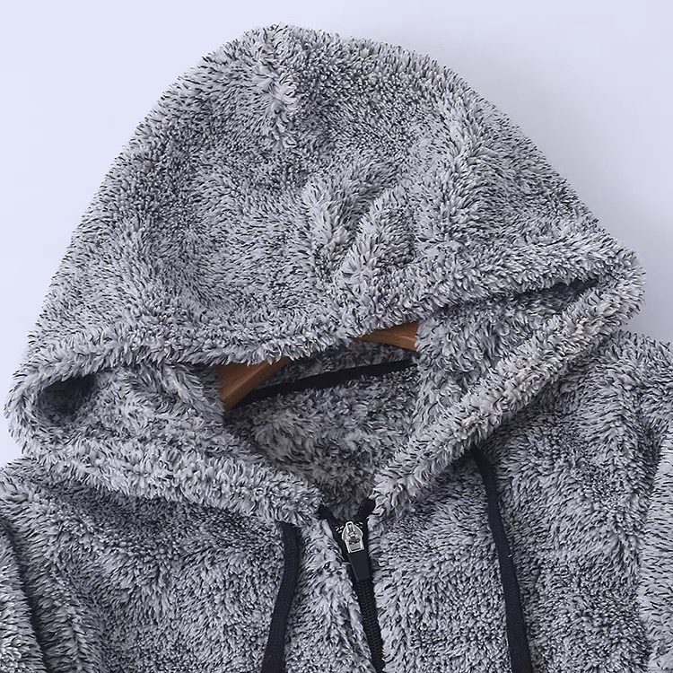 เสื้อเฟอร์กันหนาว หมวกฮู้ด เสื้อขน สีขาว (FLUFFY COAT) สำเนา สำเนา สำเนา
