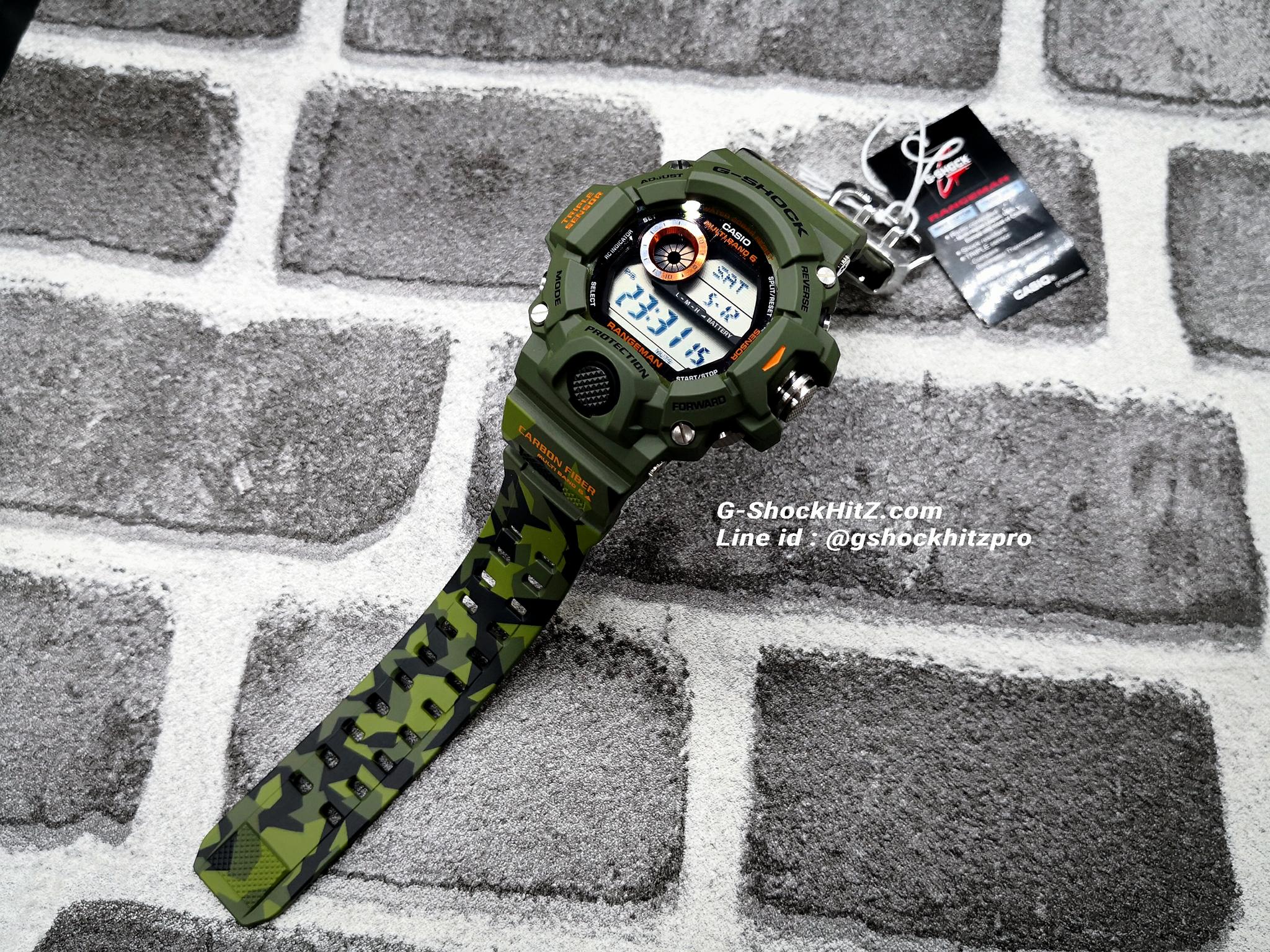 CASIO G-SHOCK นาฬิกาข้อมือ นาฬิกากันน้ำ นาฬิกาของแท้ ประกันศูนย์ CMG 1 ปี รุ่น GW-9400CMJ-3 สีเขียวขี้ม้า