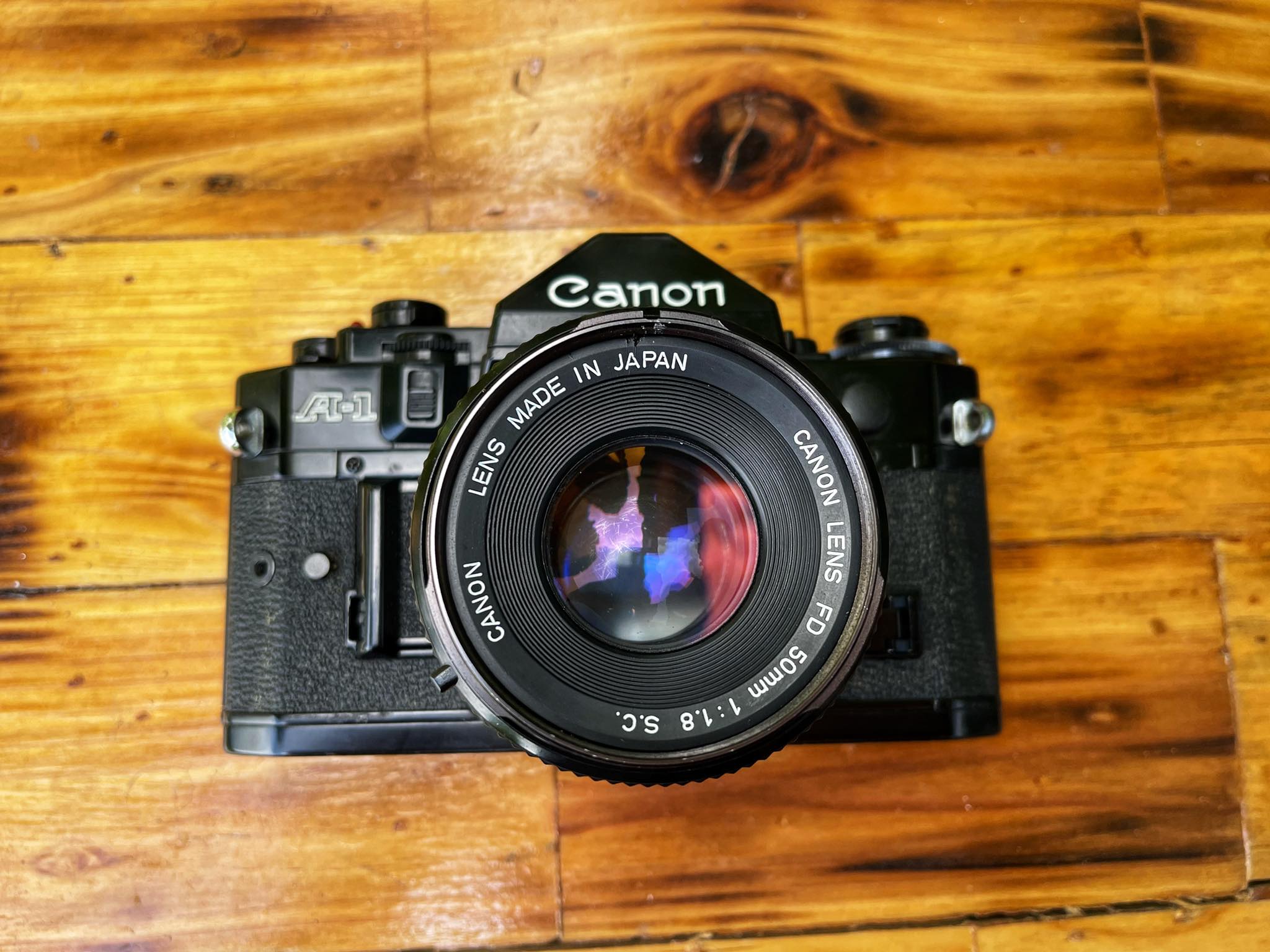 CANON A-1 CANON FD LENS 50MM.F1.8 S.C.