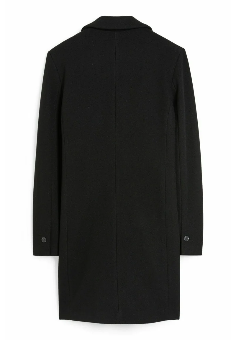 เสื้อโค้ทวูล Trench coat เสื้อโค้ทวูล โค้ทสีดำ แบรนด์ C&A