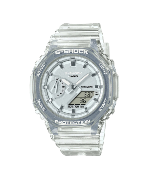 CASIO G-SHOCK นาฬิกาข้อมือ นาฬิกากันน้ำ นาฬิกาของแท้ ประกันศูนย์ CMG 1 ปี รุ่น GMA-S2100SK-7A นาฬิกาสีใส